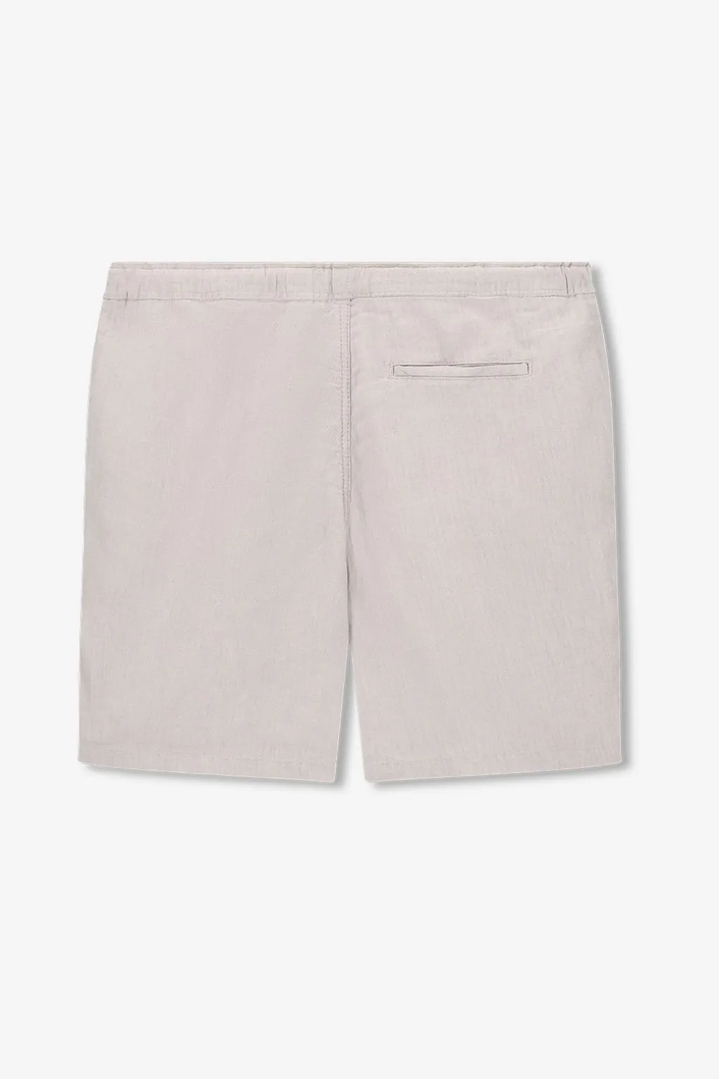 Beige linnen herringbone short