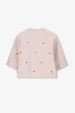 Beige sweater met embroidery