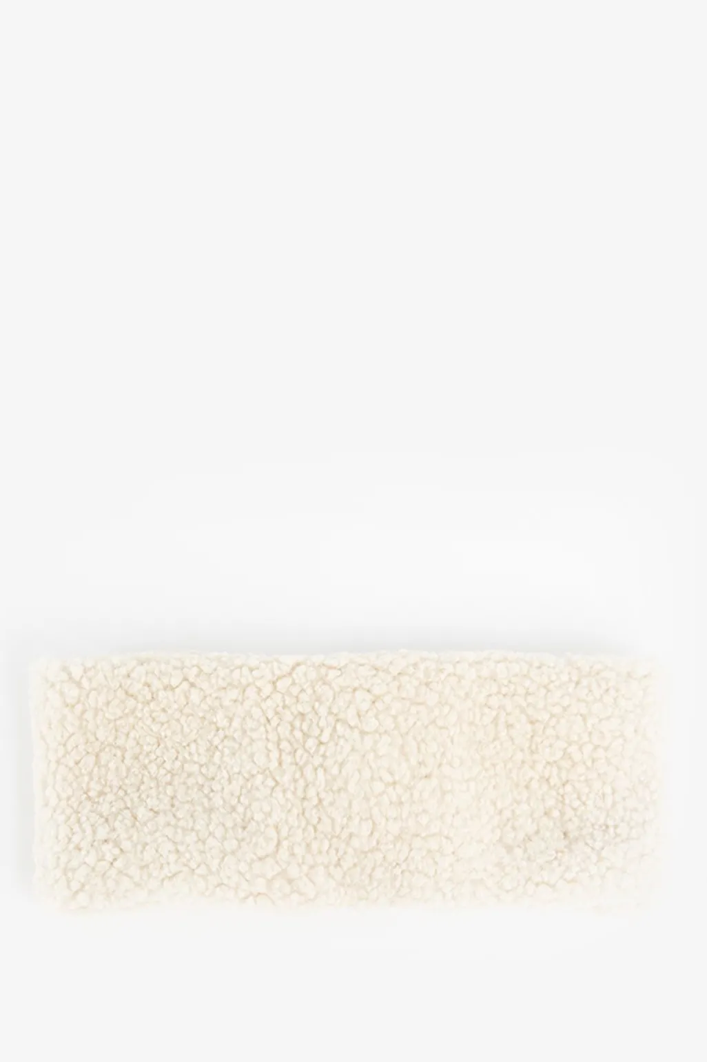 Beige teddy haarband