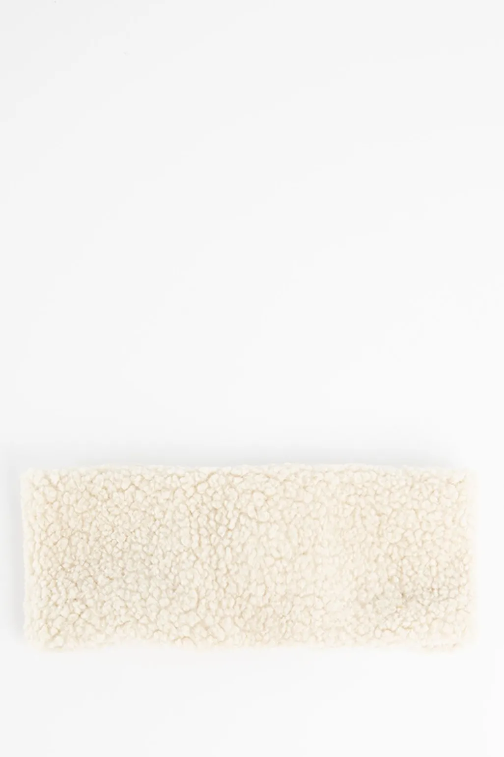 Beige teddy haarband