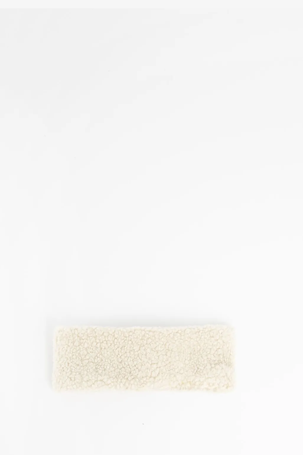 Beige teddy haarband