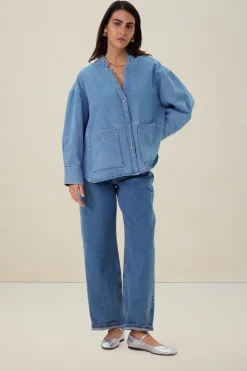 Blauw denim jack