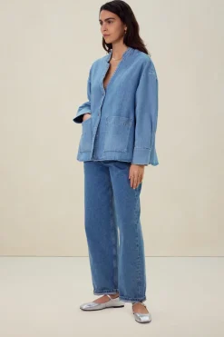 Blauw denim jack