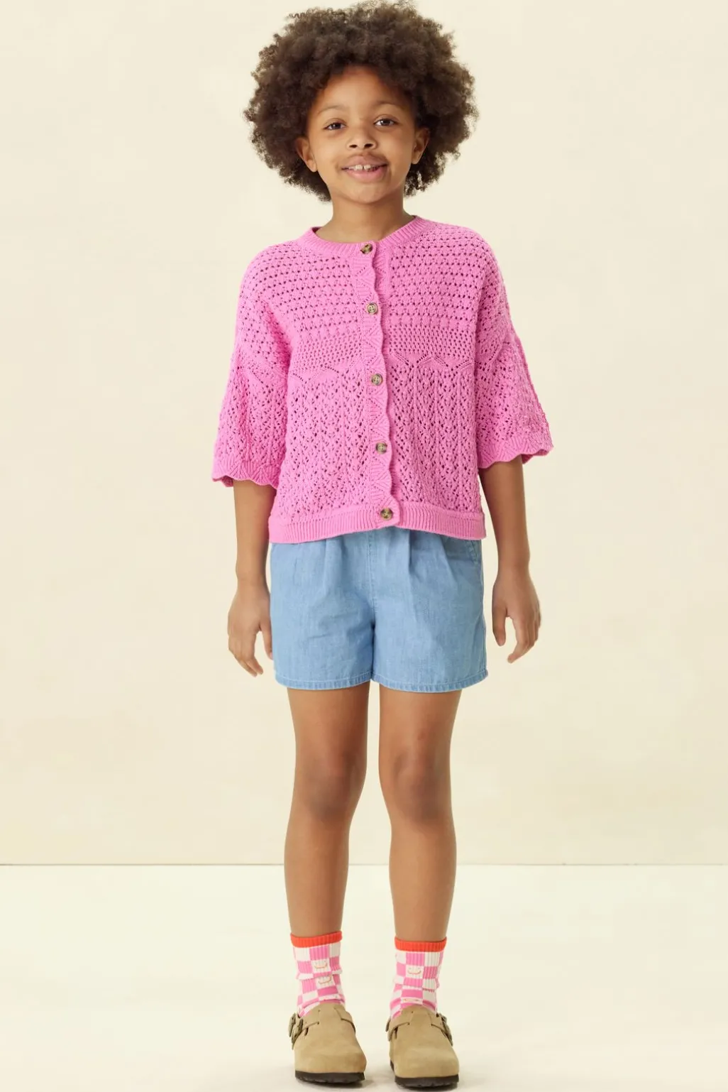 Blauw denim short