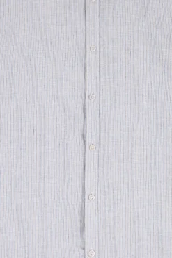 Blauw gestreept linnen overhemd