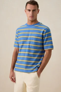 Blauw gestreept T-shirt