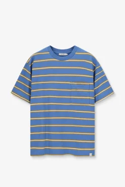 Blauw gestreept T-shirt