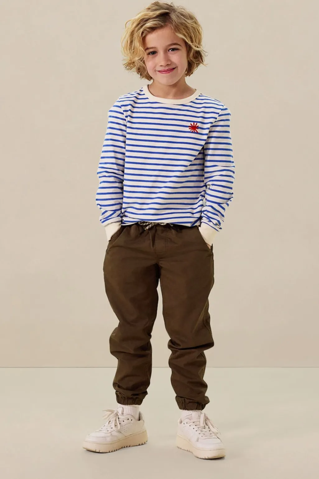 Blauw gestreepte longsleeve