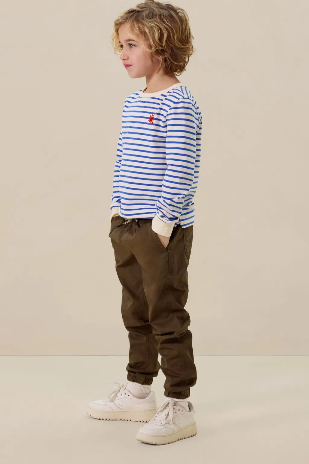 Blauw gestreepte longsleeve