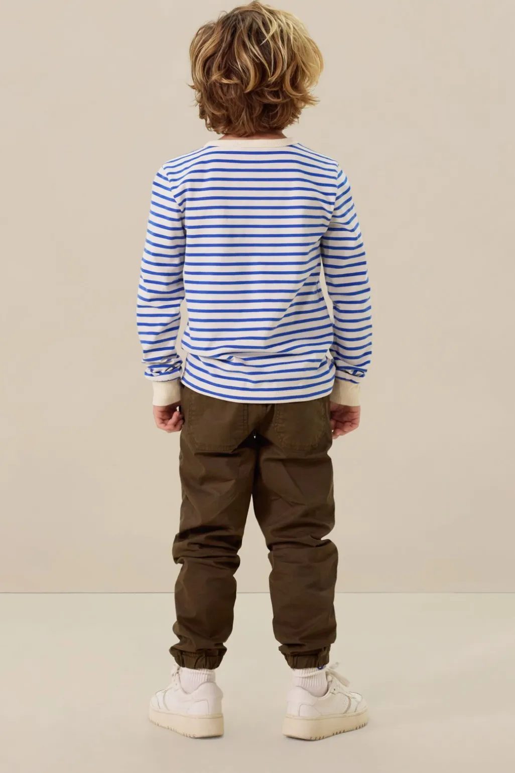 Blauw gestreepte longsleeve