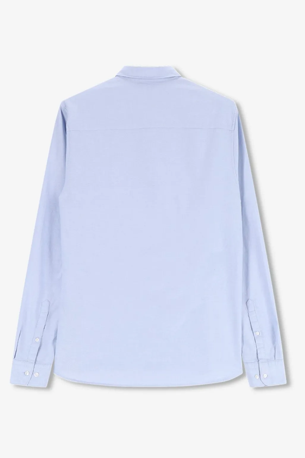 Blauw katoenen Oxford overhemd