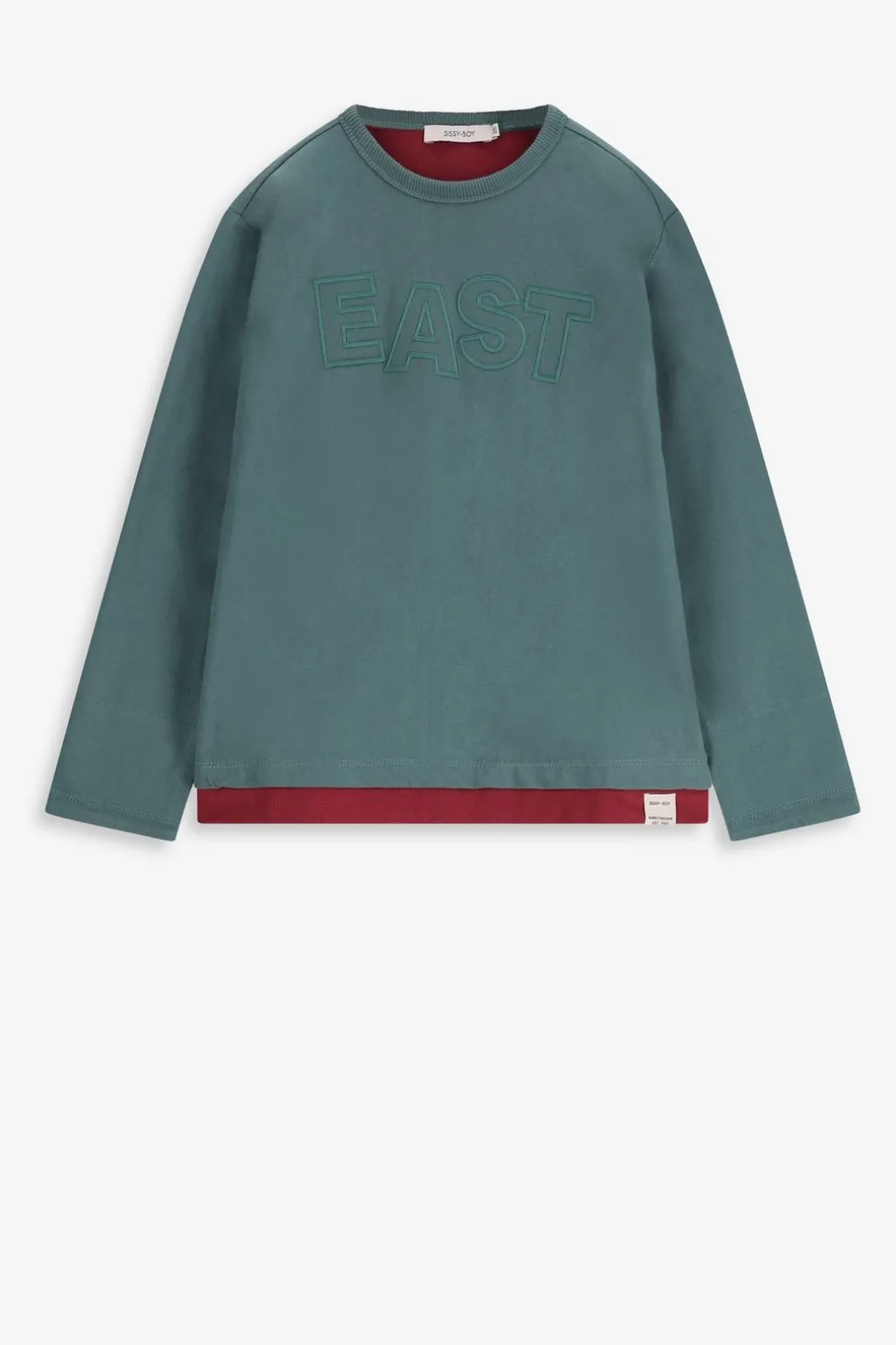 Blauw longsleeve t-shirt