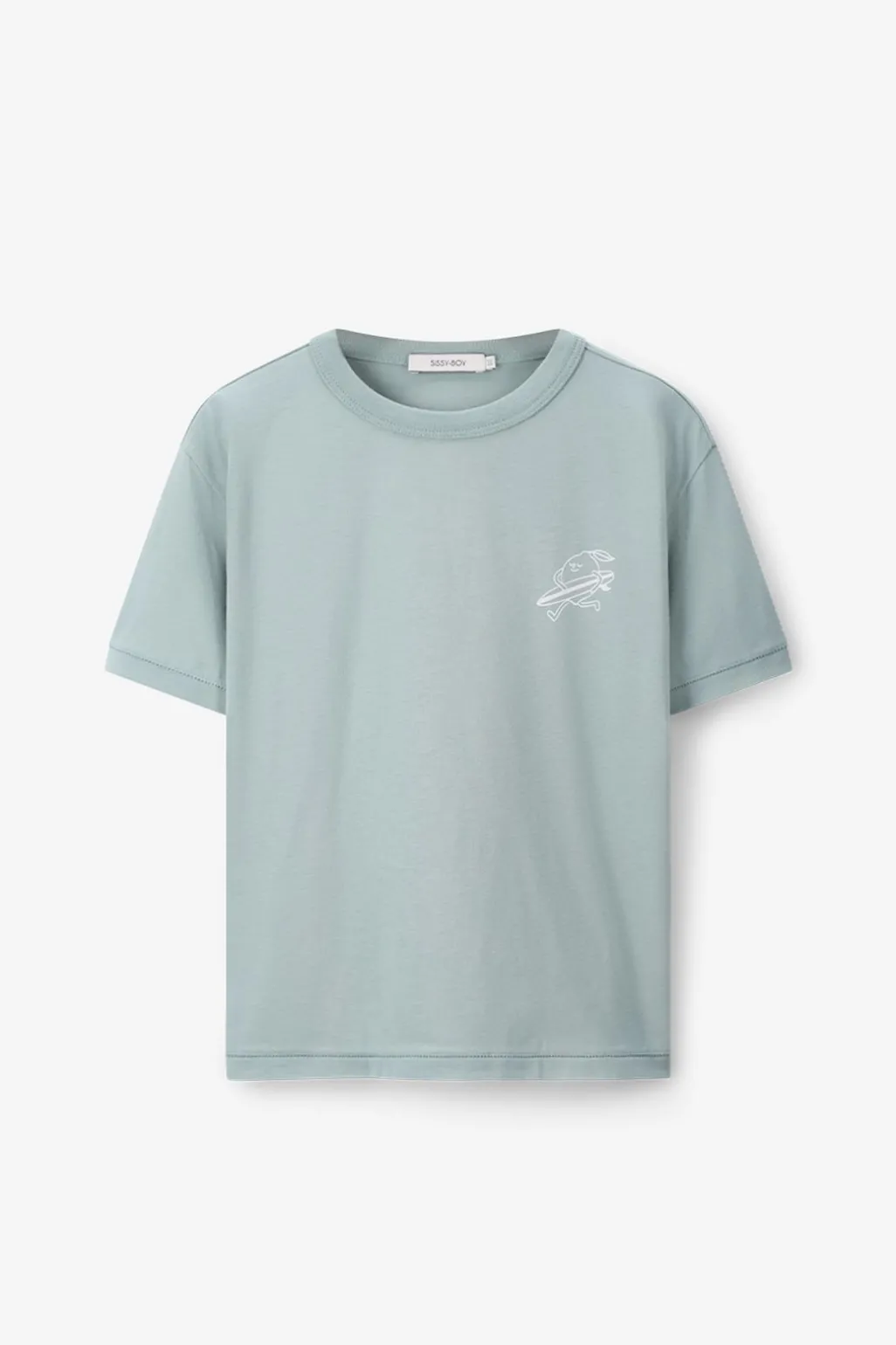 Blauw oversized t-shirt met print