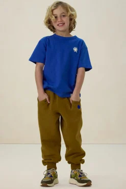 Blauw oversized T-shirt met print