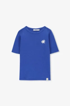 Blauw oversized T-shirt met print