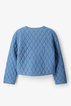 Blauw padded denim jack