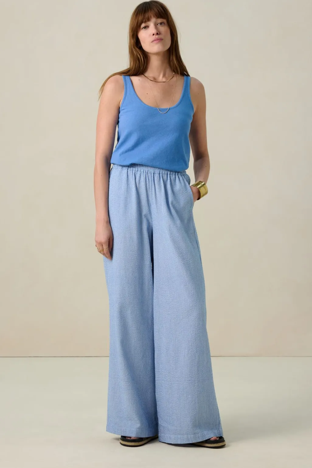 Blauw singlet