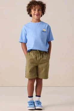 Blauw T-shirt met artwork