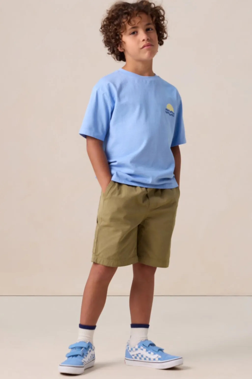 Blauw T-shirt met artwork