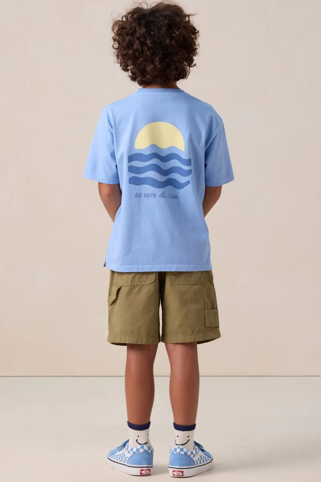 Blauw T-shirt met artwork