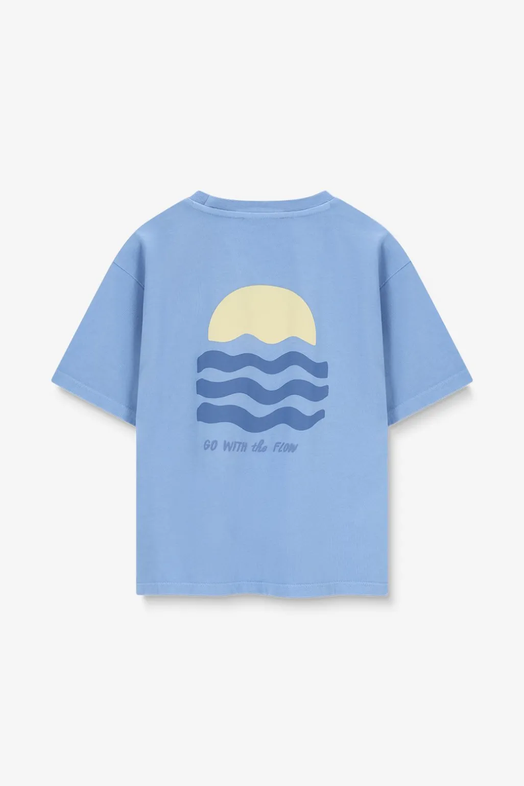 Blauw T-shirt met artwork