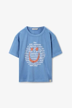 Blauw T-shirt met smiley