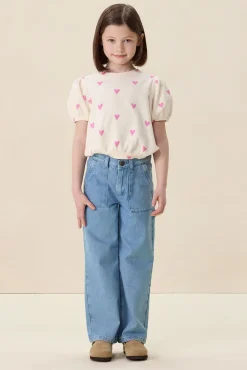 Blauwe cargo broek