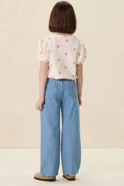 Blauwe cargo broek