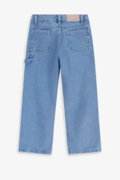 Blauwe cargo broek