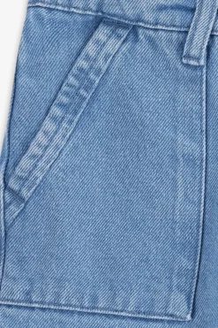 Blauwe cargo broek