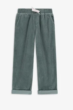 Blauwe corduroy pull on broek