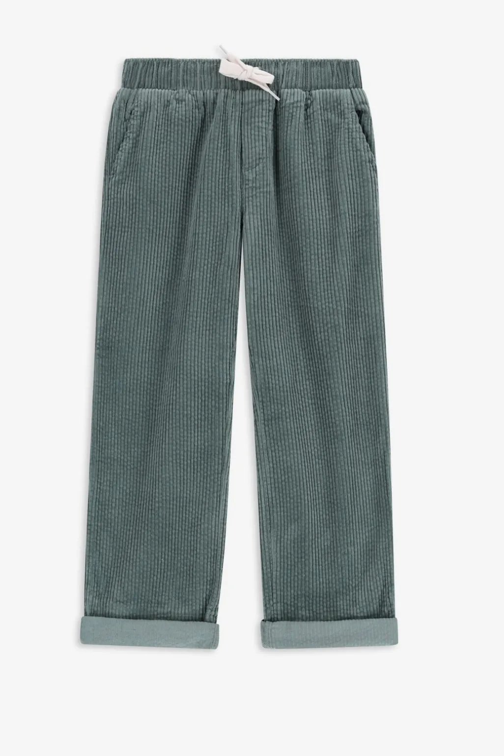 Blauwe corduroy pull on broek