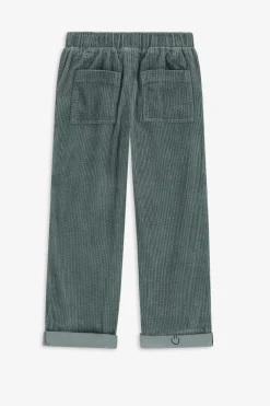 Blauwe corduroy pull on broek
