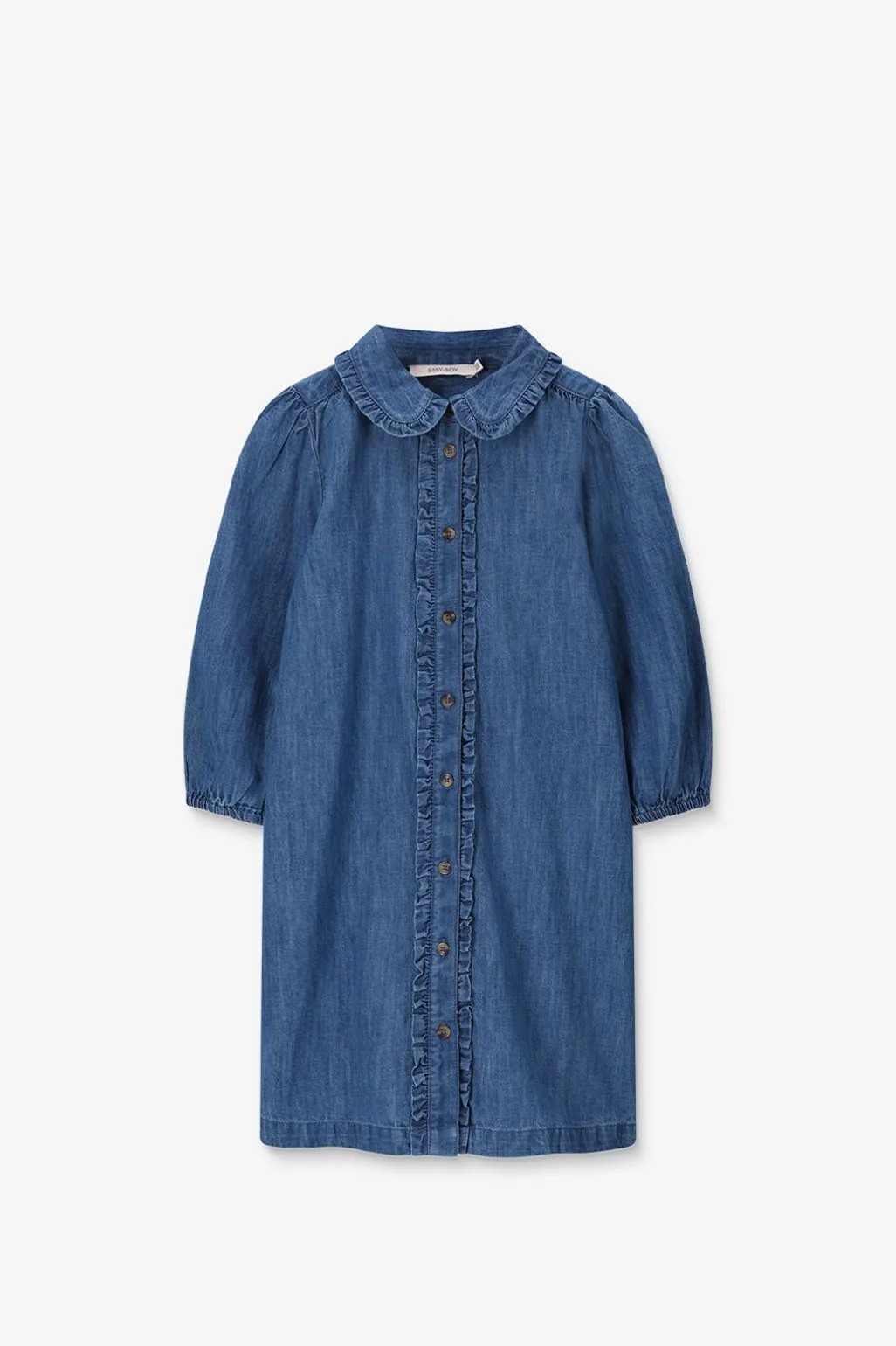 Blauwe denim jurk