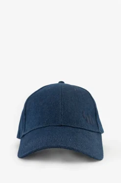 Blauwe denim pet