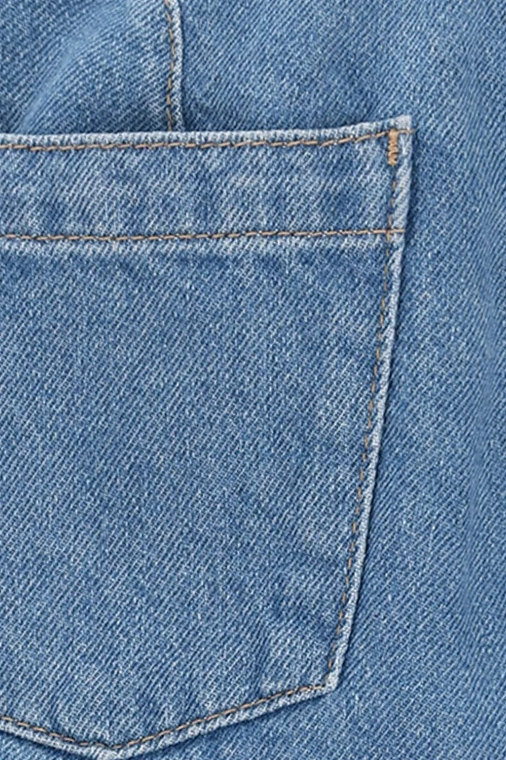 Blauwe denim pull on broek