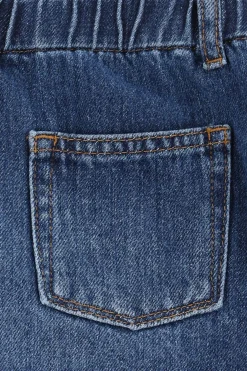 Blauwe denim rok