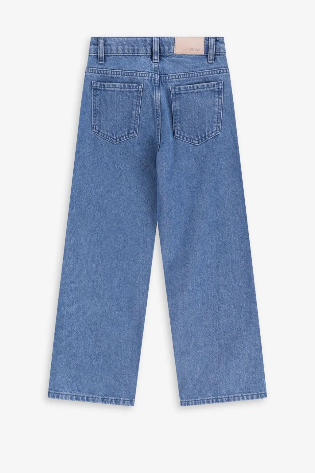 Blauwe denim wide leg jeans