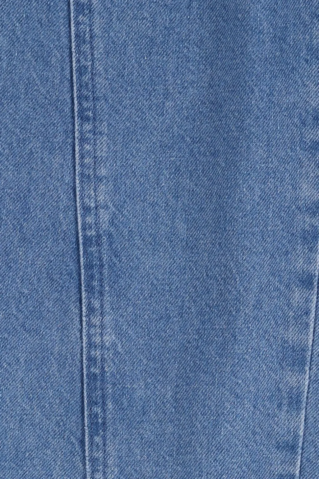 Blauwe denim wide leg jeans