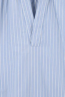Blauwe gestreepte blouse