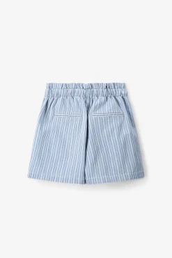 Blauwe gestreepte shorts