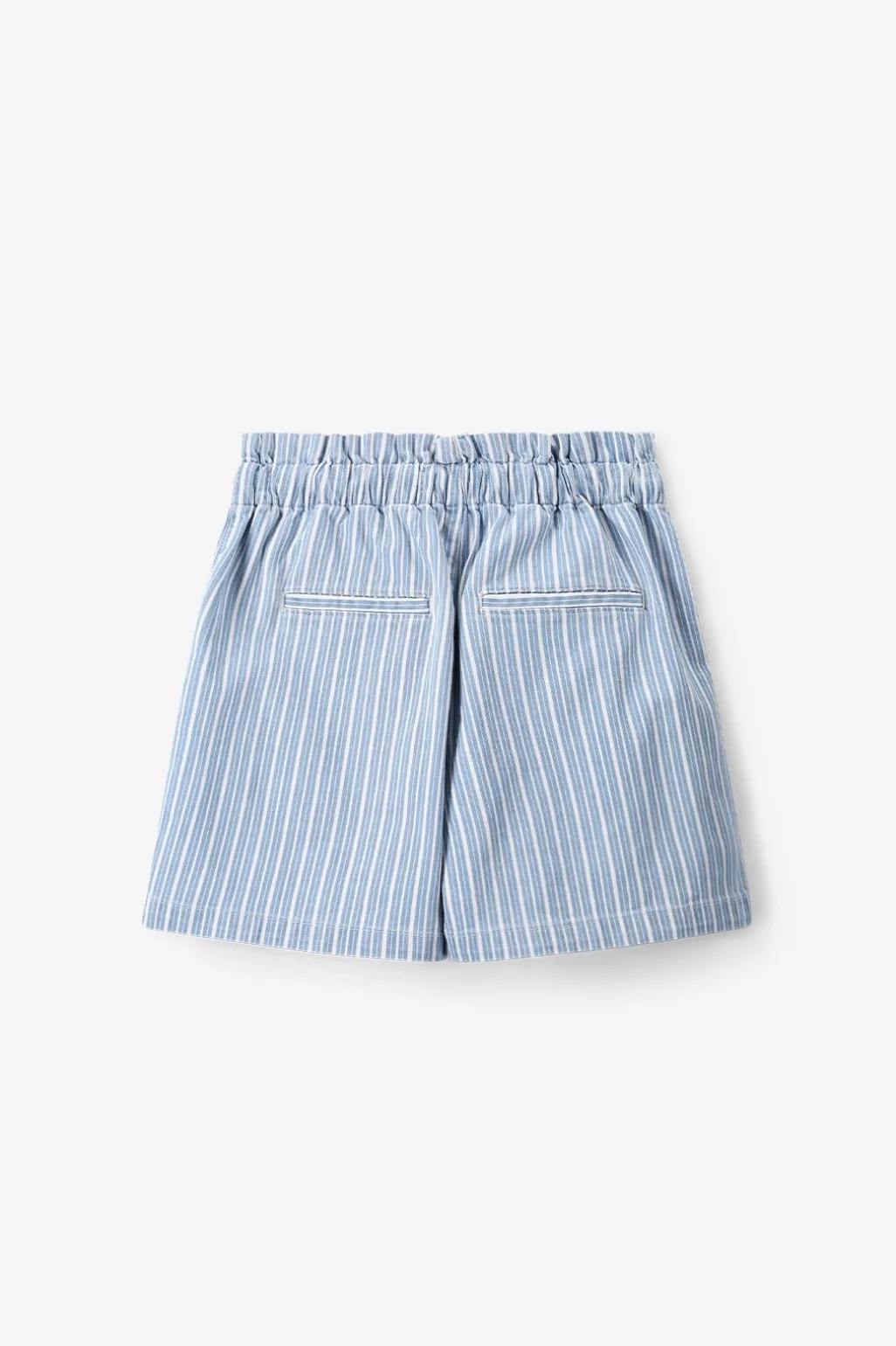 Blauwe gestreepte shorts