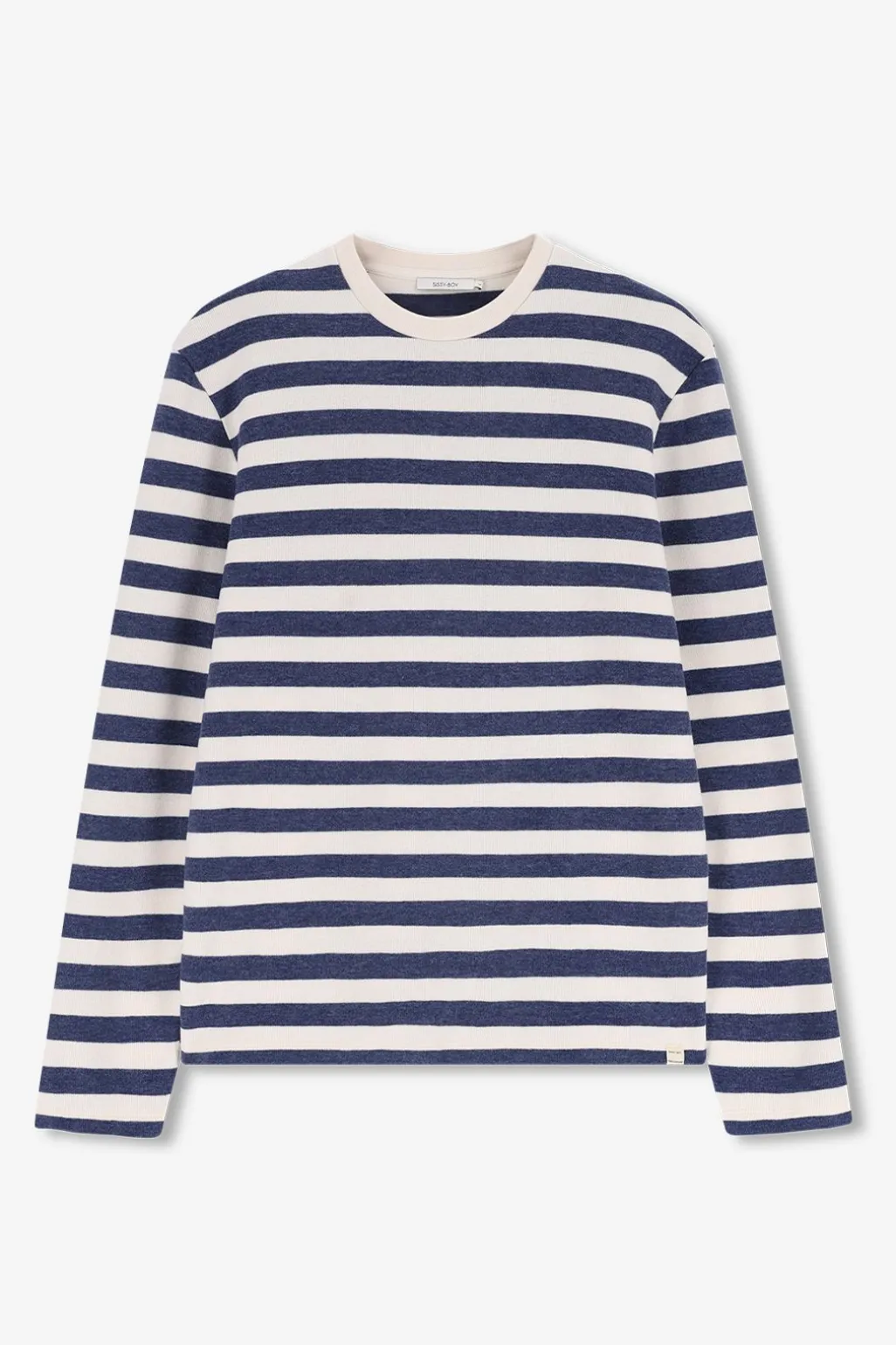 Blauwe gestreepte sweater