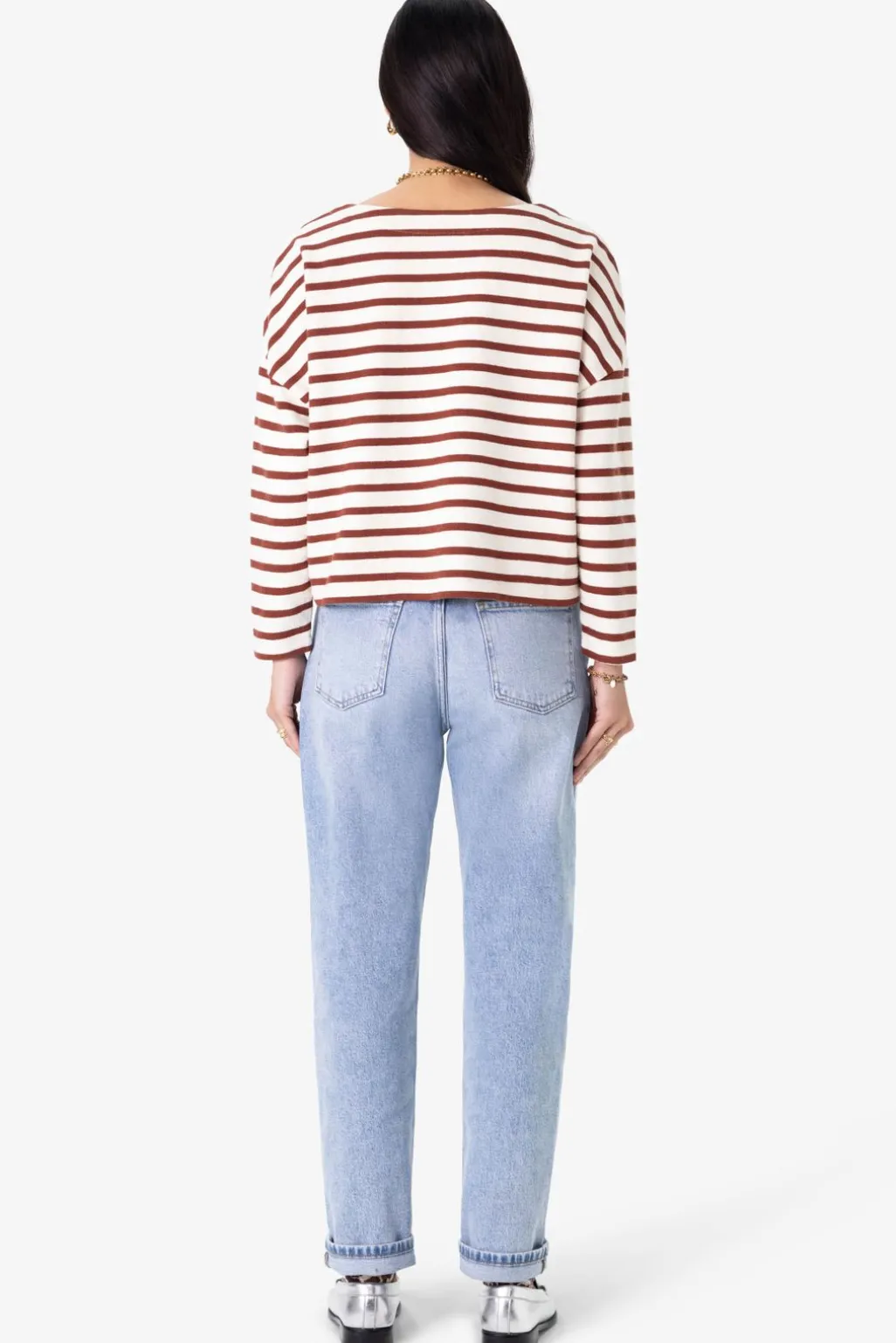 Blauwe high waist slim fit jeans
