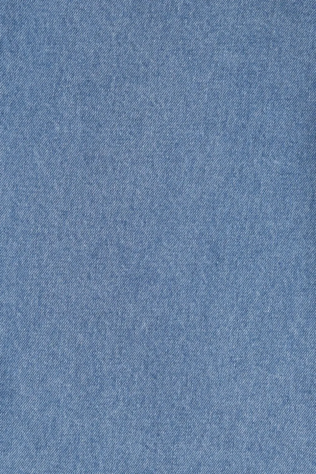 Blauwe mid waist wide leg jeans
