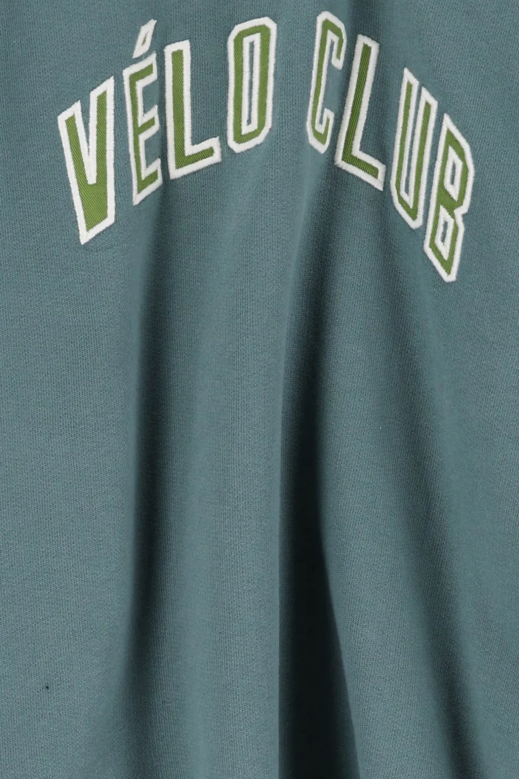 Blauwe raglan sweater met artwork