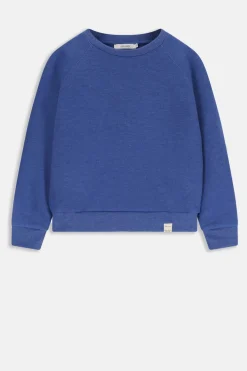 Blauwe sweater met lange mouwen