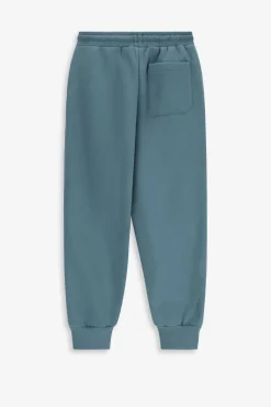 Blauwe sweatpants met embroidery
