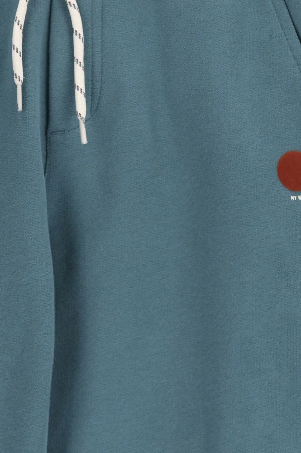 Blauwe sweatpants met embroidery