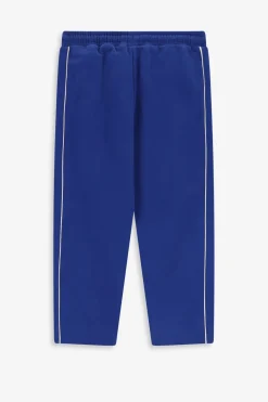 Blauwe sweatpants met strepen